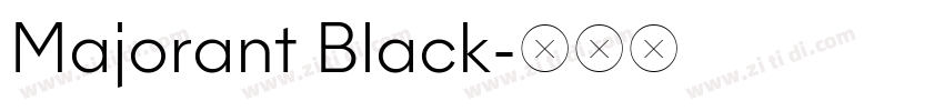 Majorant Black字体转换